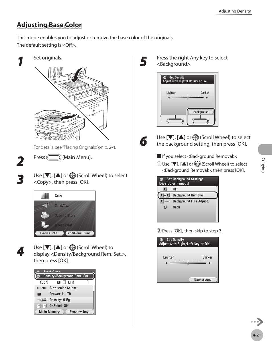 Adjusting base color, Adjusting base color -21 | Canon Color imageCLASS MF9280Cdn User Manual | Page 168 / 548