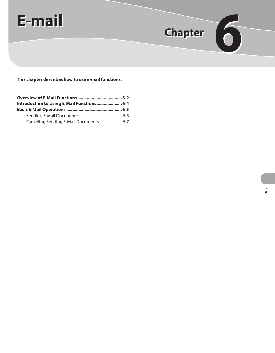 6 e-mail, E-mail, 6 e-mail -1 | Canon Color imageCLASS MF9280Cdn User Manual | Page 374 / 548