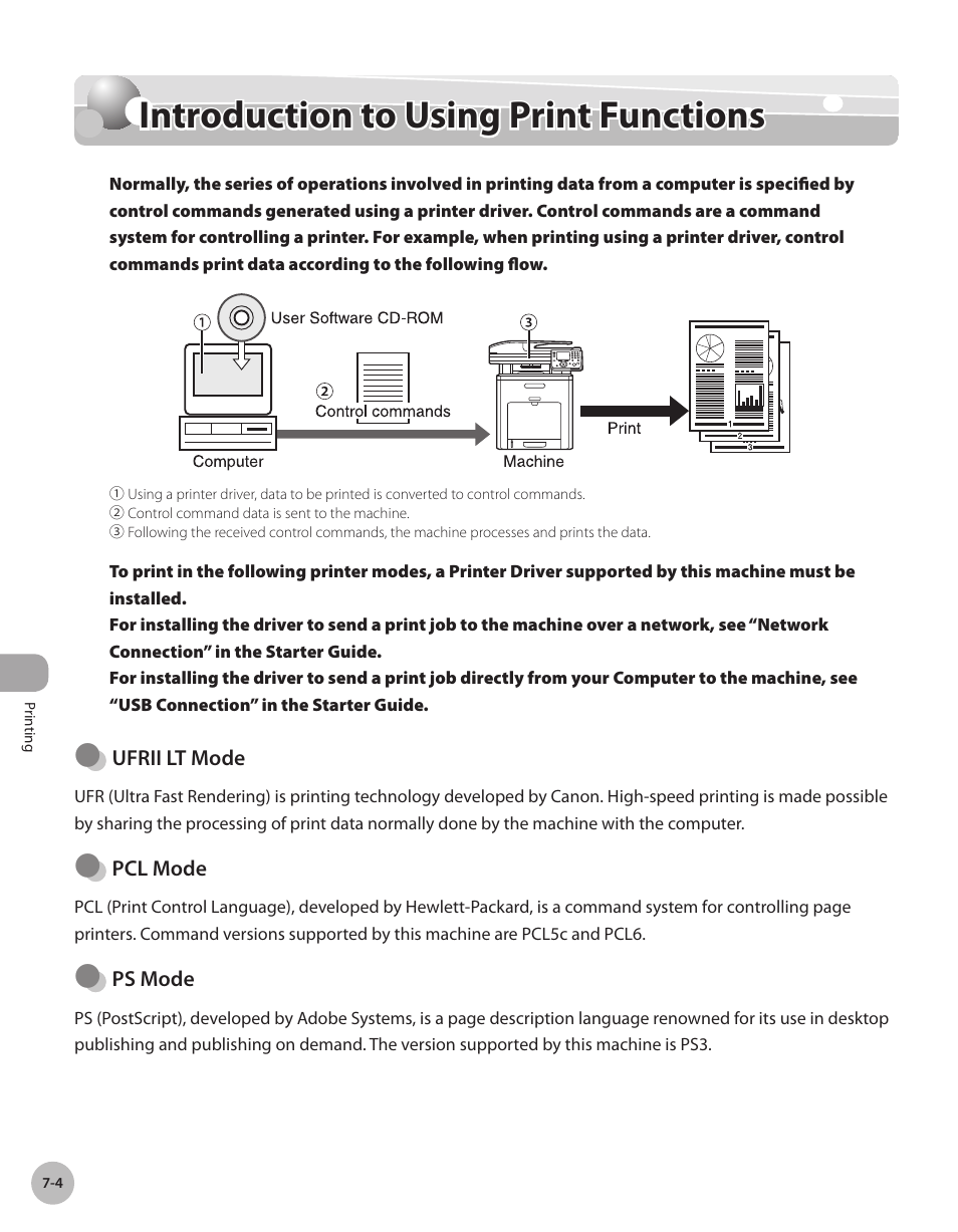 Introduction to using print functions, Introducton to usng prnt functons -4, Introduction to using print functions -4 | Canon Color imageCLASS MF9280Cdn User Manual | Page 385 / 548