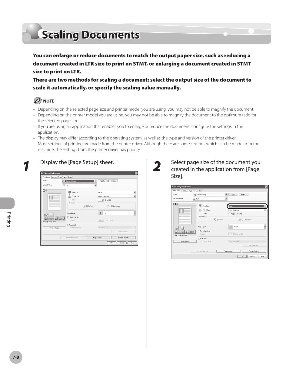 Scaling documents, Scalng documents -8, Scaling documents -8 | Canon Color imageCLASS MF9280Cdn User Manual | Page 389 / 548