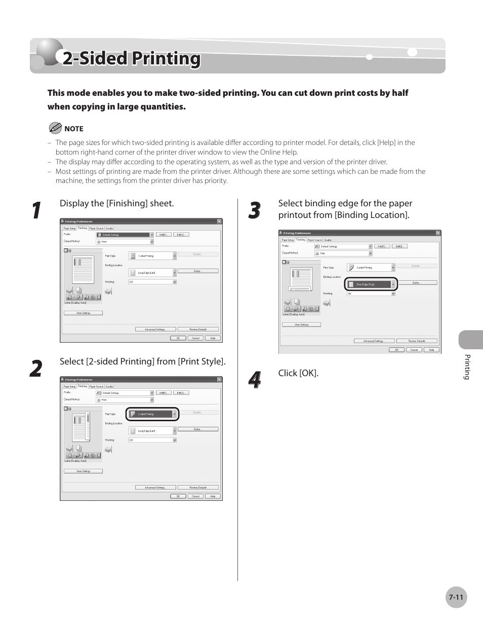 Sided printing, Sded prntng -11, Sided printing -11 | Canon Color imageCLASS MF9280Cdn User Manual | Page 392 / 548