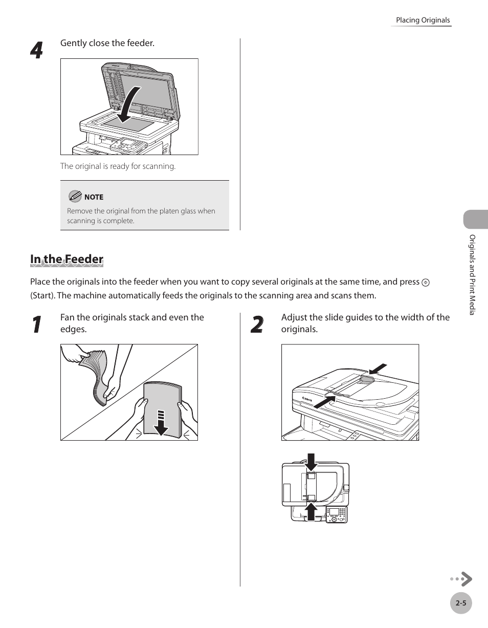 In the feeder, In the feeder -5 | Canon Color imageCLASS MF9280Cdn User Manual | Page 58 / 548