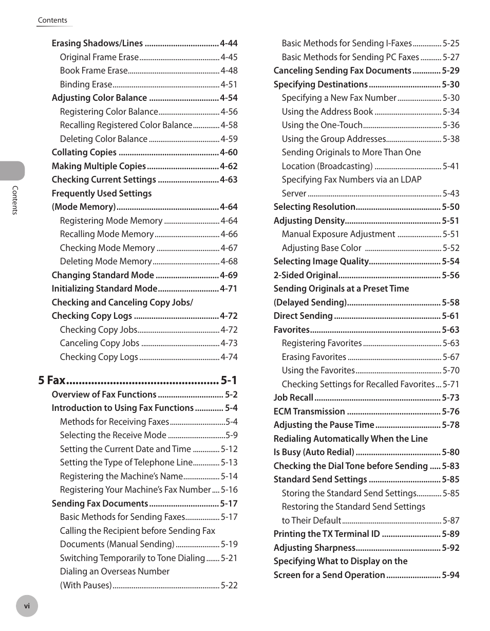 5 fax -1 | Canon Color imageCLASS MF9280Cdn User Manual | Page 7 / 548