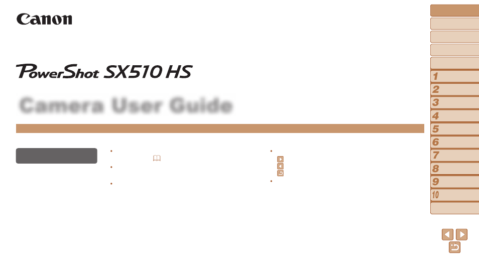 Canon PowerShot SX510 HS User Manual | 168 pages