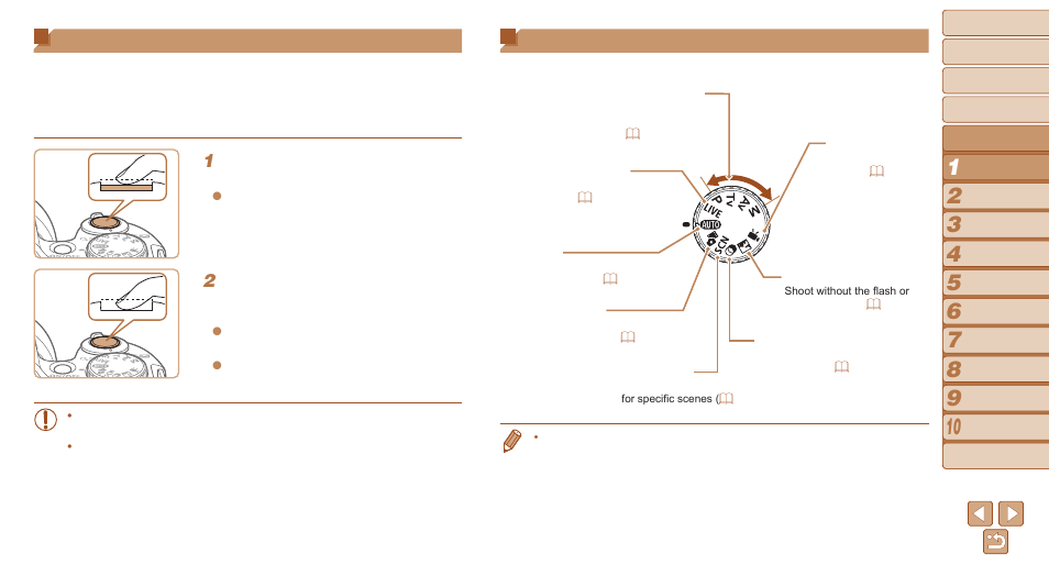 Shutter button, Shooting modes, Halfway | Canon PowerShot SX510 HS User Manual | Page 21 / 168