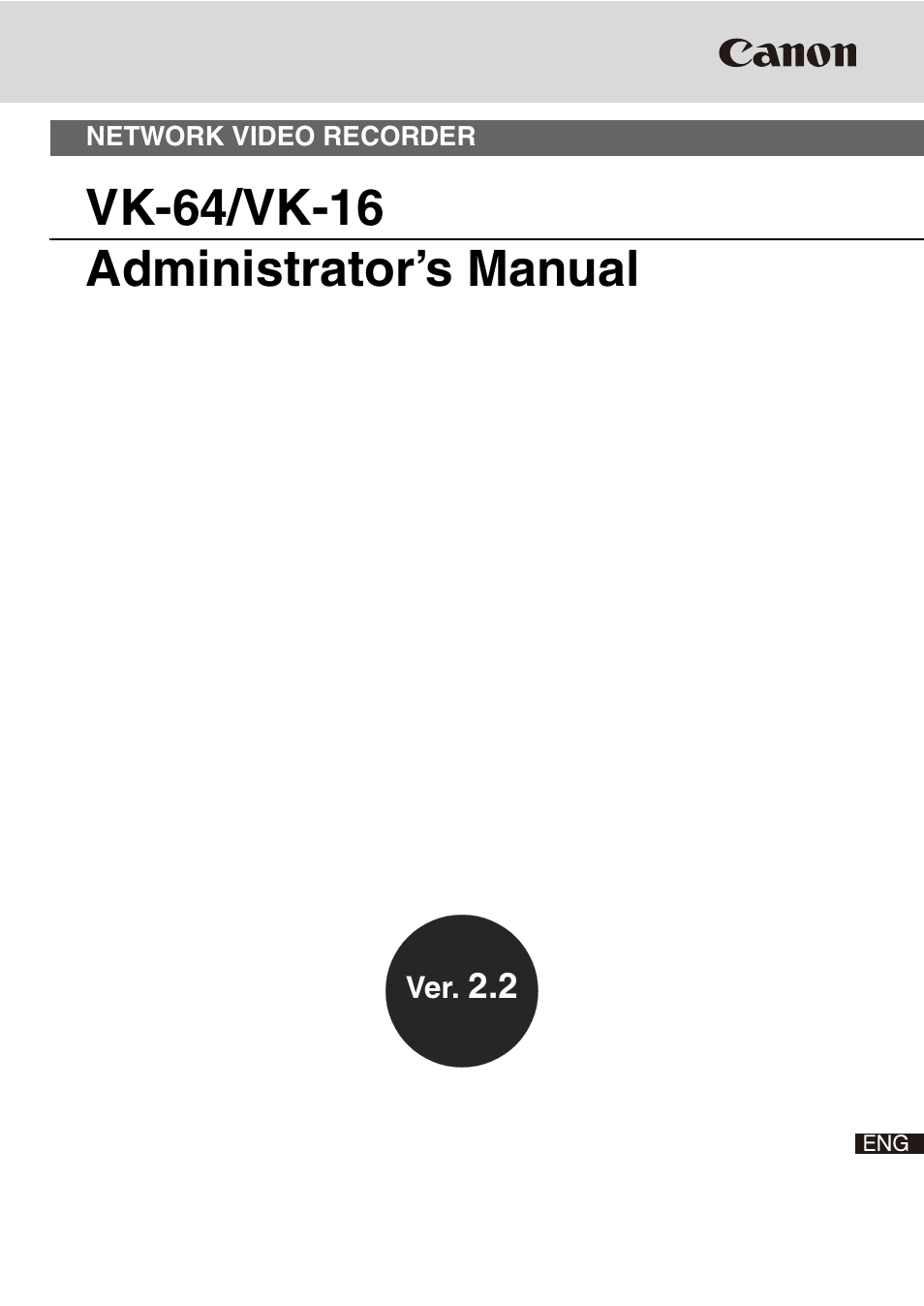 Canon VB-C60 User Manual | 288 pages