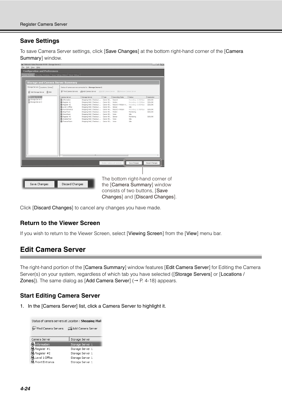 Edit camera server, Edit camera server -24 | Canon VB-C60 User Manual | Page 104 / 288