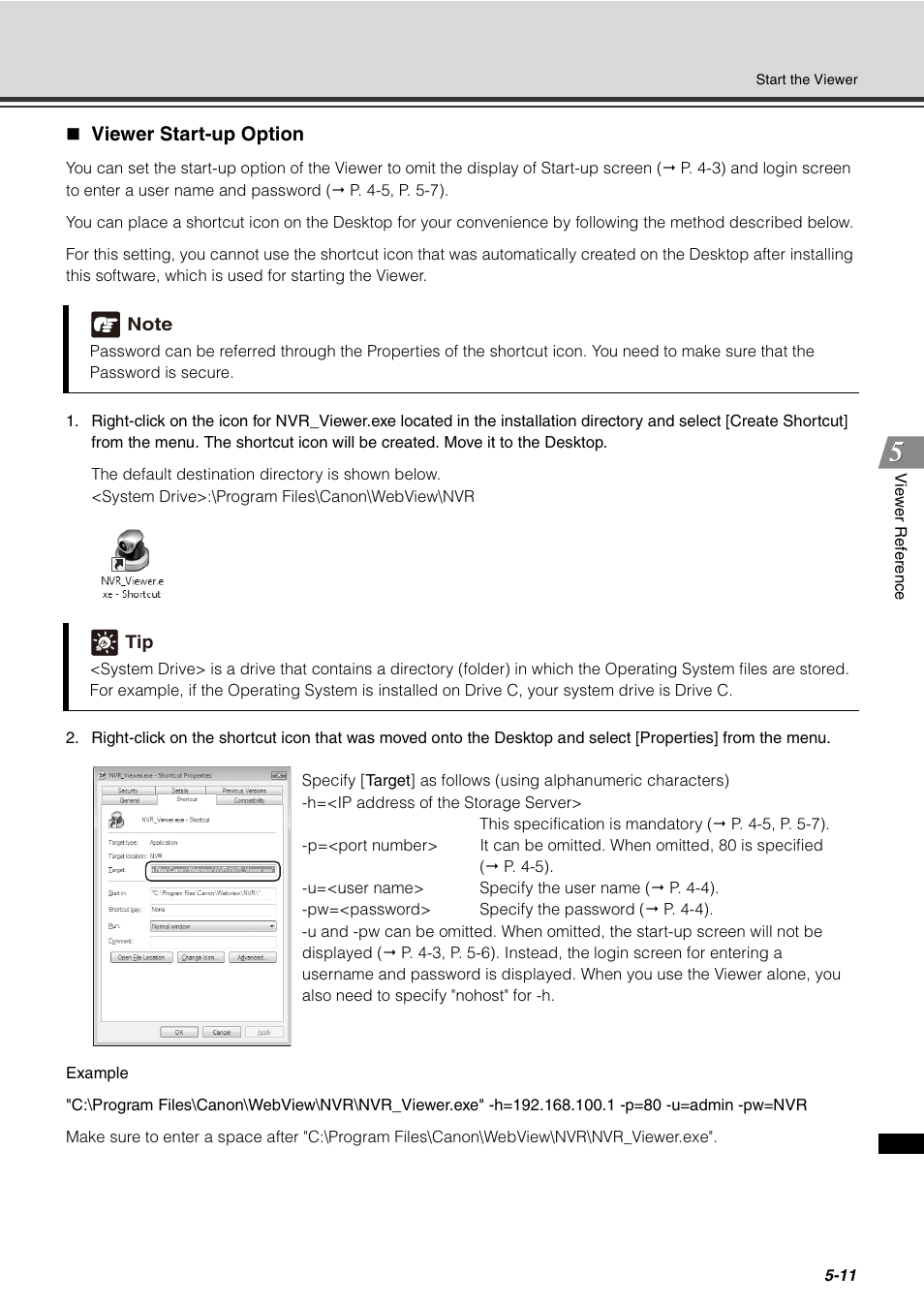 Viewer start-up option, Viewer start-up option -11 | Canon VB-C60 User Manual | Page 161 / 288