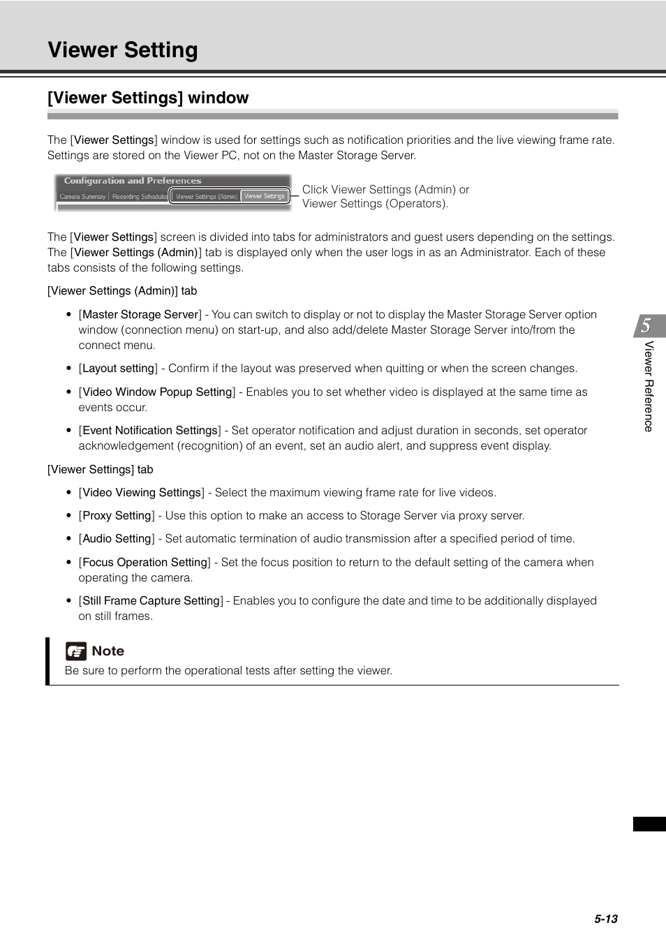 Viewer setting, Viewer settings] window, Viewer setting -13 | Viewer settings] window -13, P. 5-13), it | Canon VB-C60 User Manual | Page 163 / 288