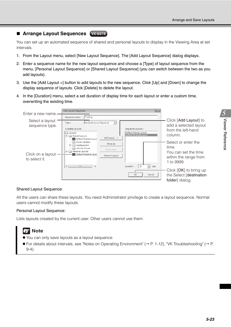 Arrange layout sequences, Arrange layout sequences -23 | Canon VB-C60 User Manual | Page 173 / 288