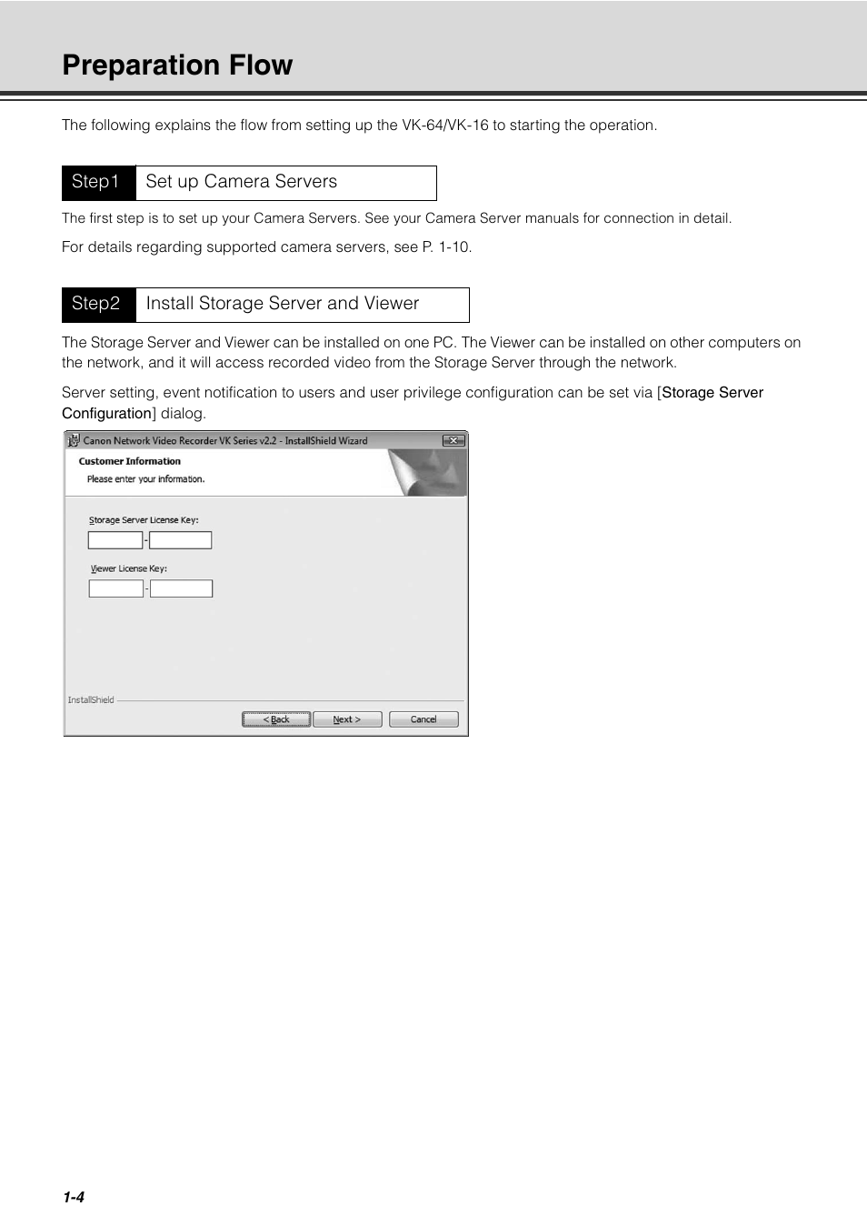 Preparation flow, Preparation flow -4 | Canon VB-C60 User Manual | Page 18 / 288