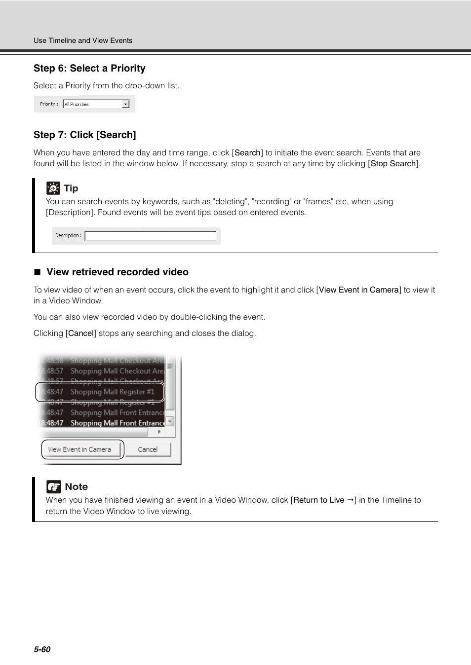 View retrieved recorded video, View retrieved recorded video -60 | Canon VB-C60 User Manual | Page 210 / 288