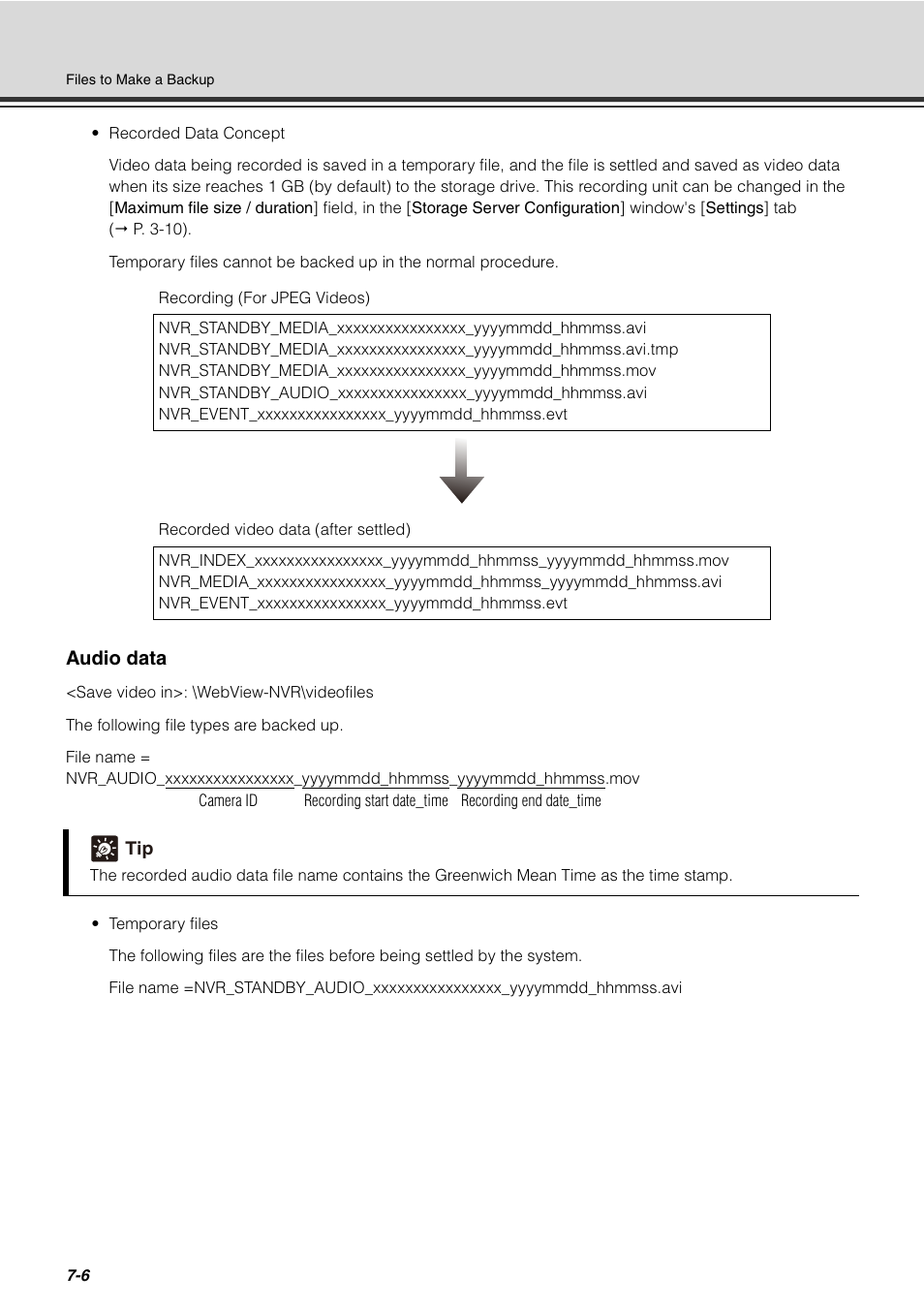 Audio data | Canon VB-C60 User Manual | Page 226 / 288