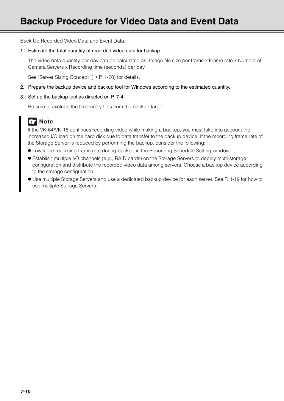 Backup procedure for video data and event data, Backup procedure for video data and event data -10 | Canon VB-C60 User Manual | Page 230 / 288