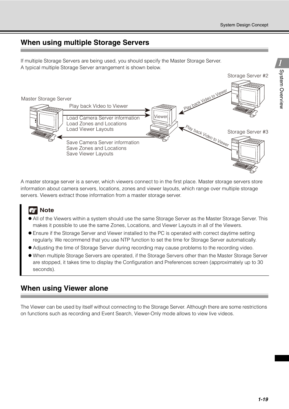 When using multiple storage servers, When using viewer alone | Canon VB-C60 User Manual | Page 33 / 288