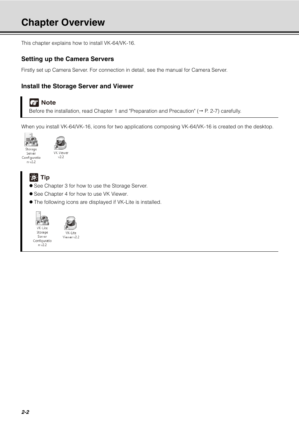 Chapter overview, Chapter overview -2 | Canon VB-C60 User Manual | Page 46 / 288