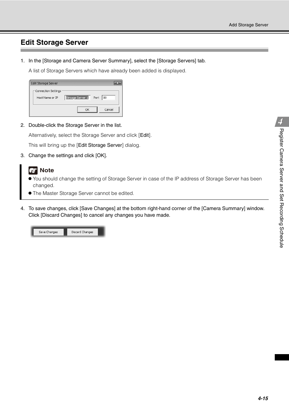 Edit storage server, Edit storage server -15 | Canon VB-C60 User Manual | Page 95 / 288