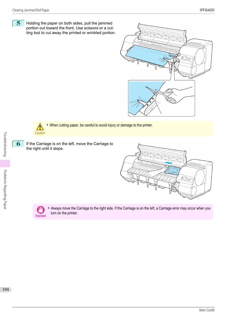 Canon imagePROGRAF iPF8400 User Manual | Page 104 / 157
