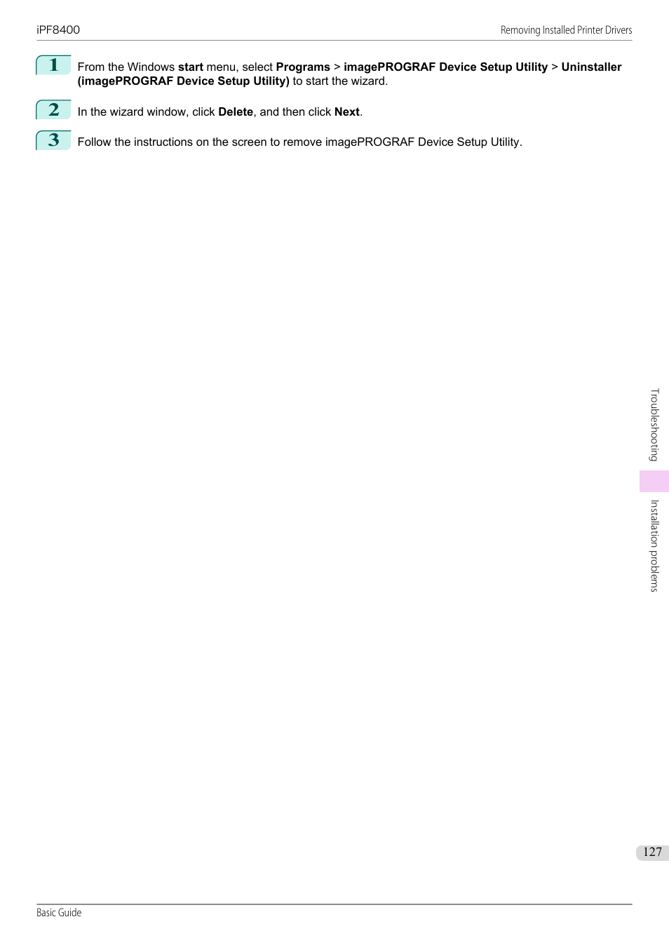 Canon imagePROGRAF iPF8400 User Manual | Page 127 / 157