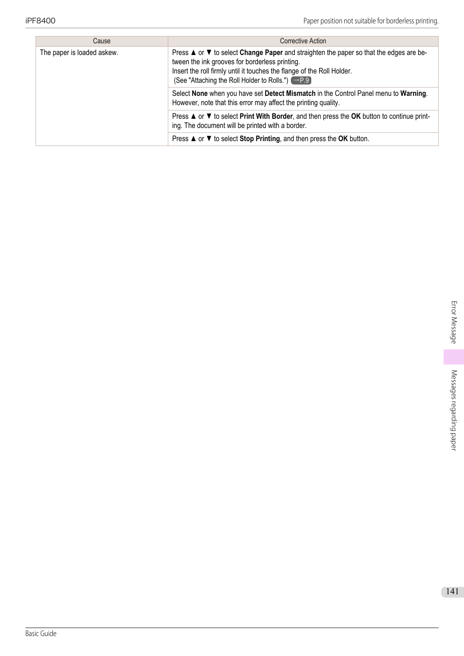 Canon imagePROGRAF iPF8400 User Manual | Page 141 / 157