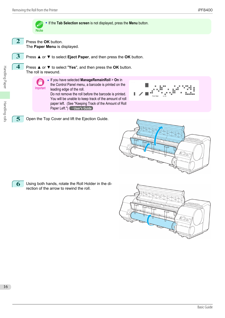 Canon imagePROGRAF iPF8400 User Manual | Page 16 / 157