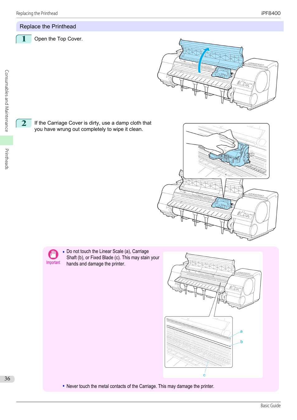 Canon imagePROGRAF iPF8400 User Manual | Page 36 / 157