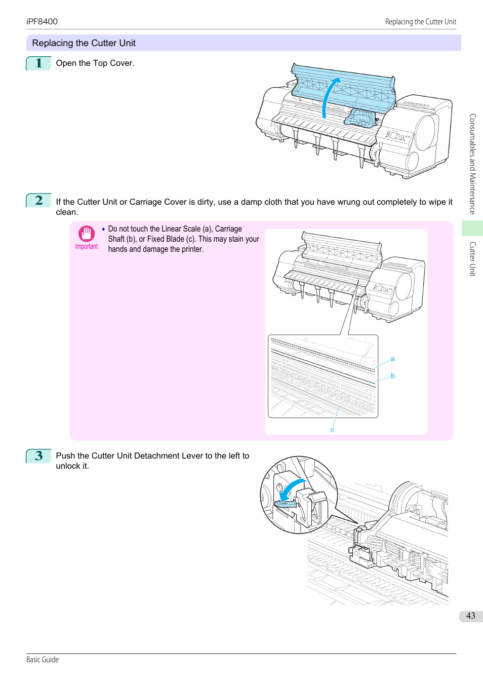 Canon imagePROGRAF iPF8400 User Manual | Page 43 / 157