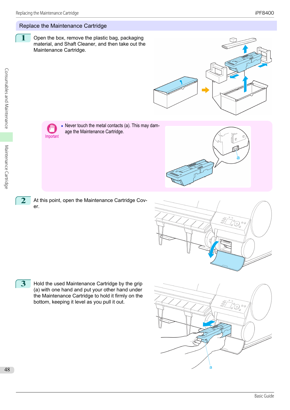 Canon imagePROGRAF iPF8400 User Manual | Page 48 / 157