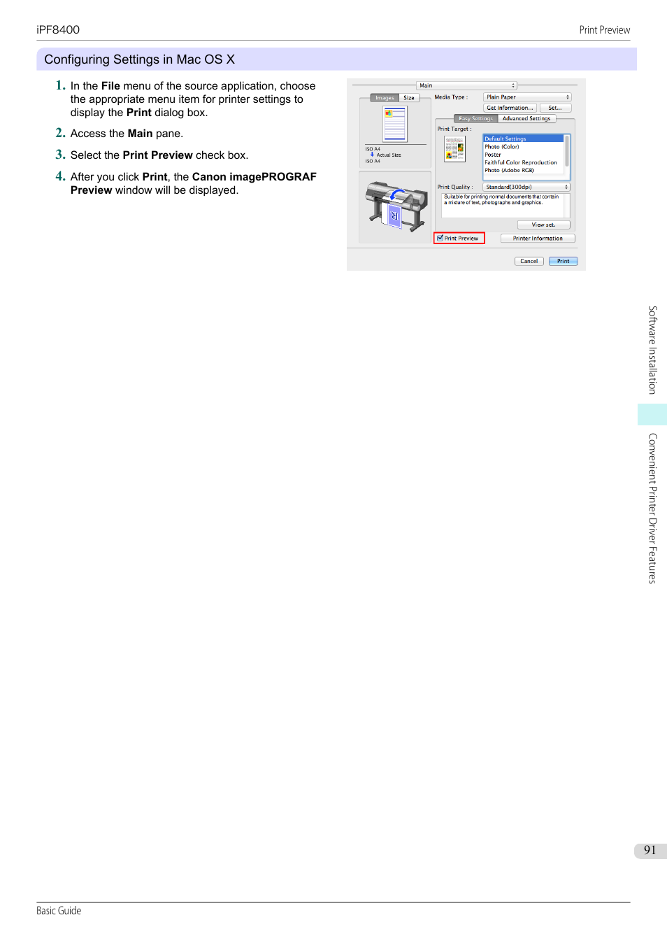 Canon imagePROGRAF iPF8400 User Manual | Page 91 / 157