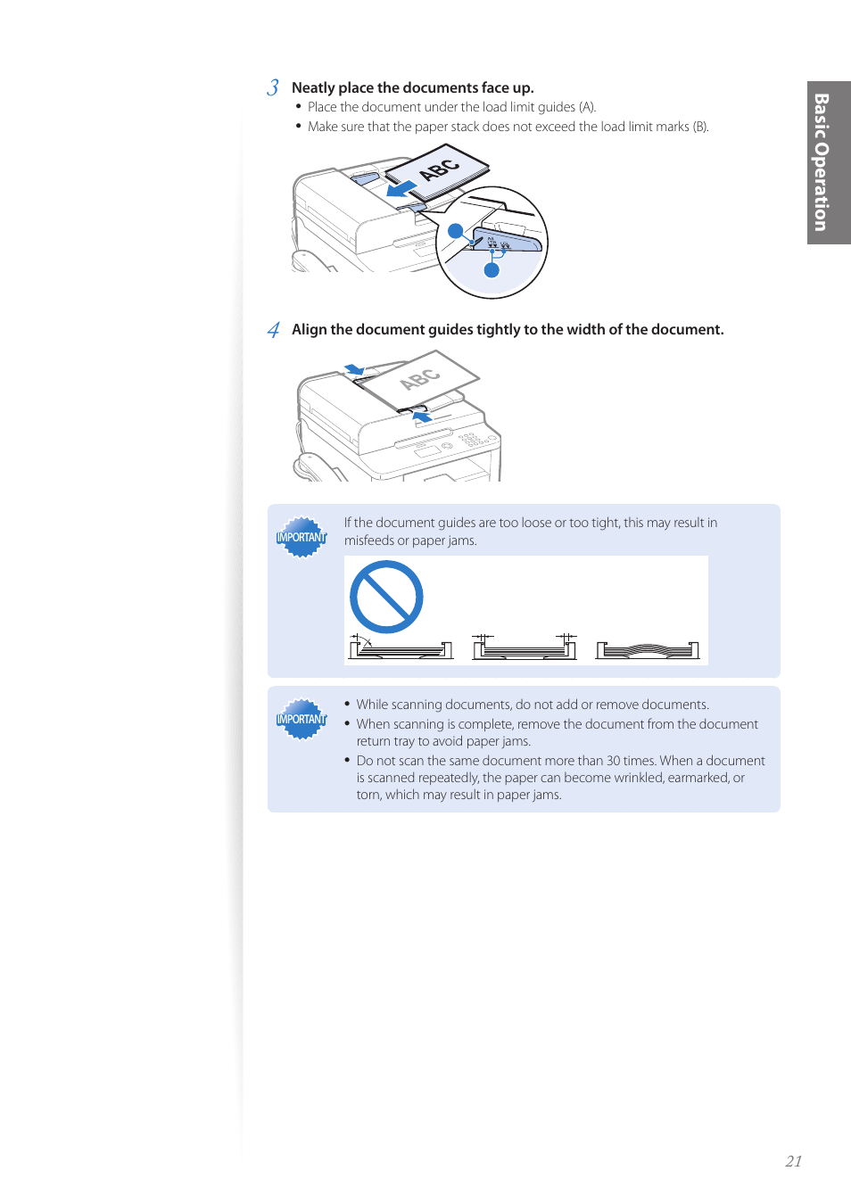 Basic oper a tion | Canon FAXPHONE L190 User Manual | Page 21 / 100