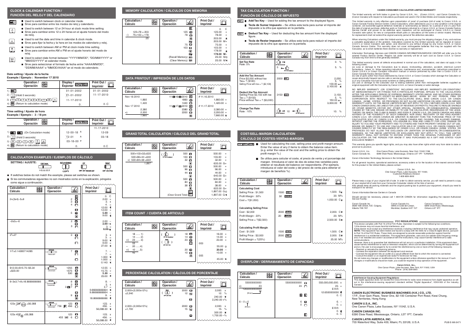 Mp25mg back.pdf | Canon MP25-MG User Manual | Page 2 / 2