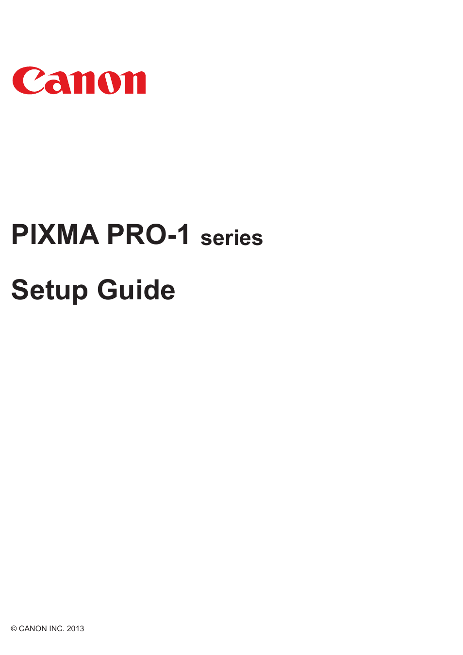 Canon PIXMA PRO-1 User Manual | 4 pages