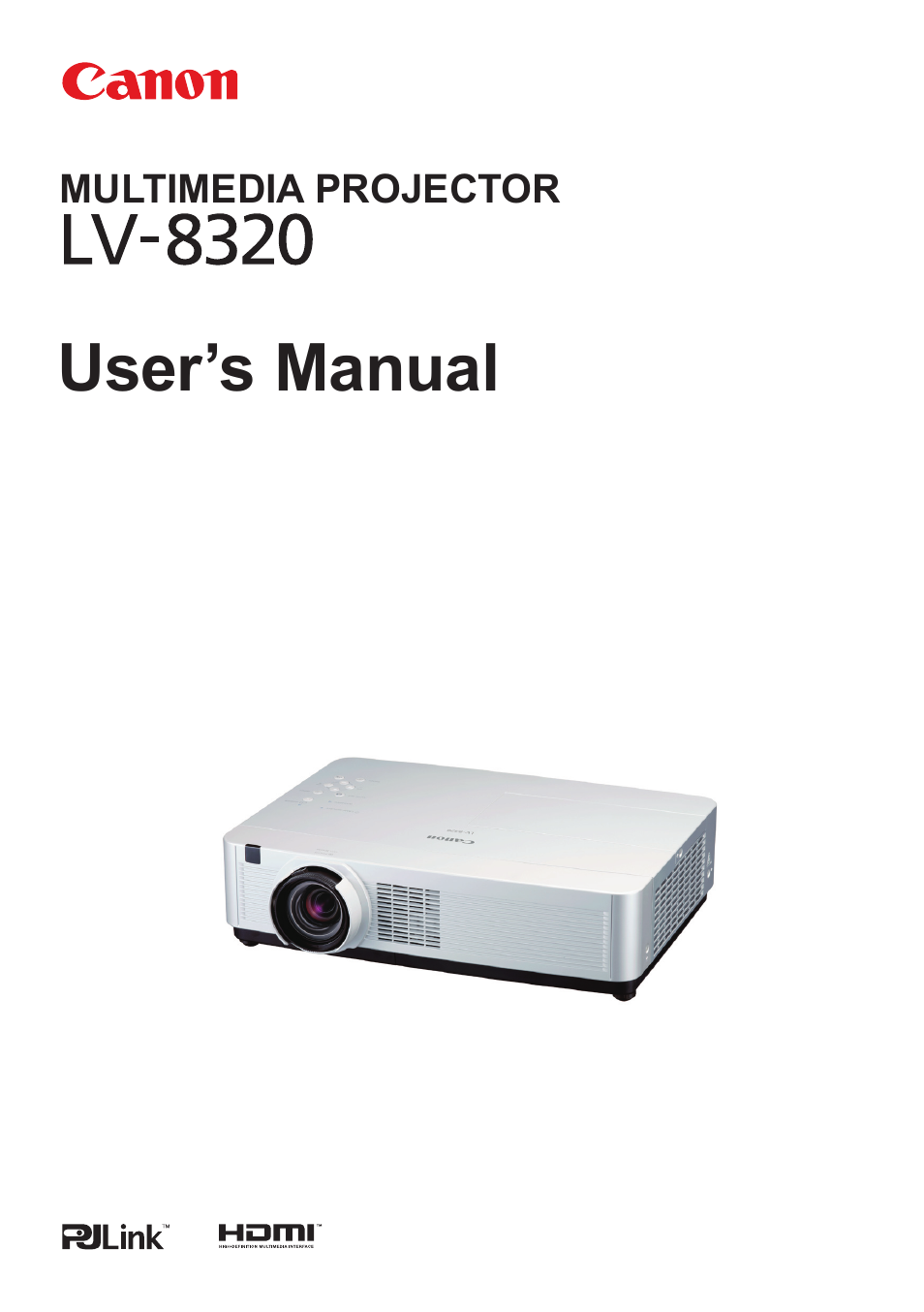 Canon LV-8320 User Manual | 81 pages