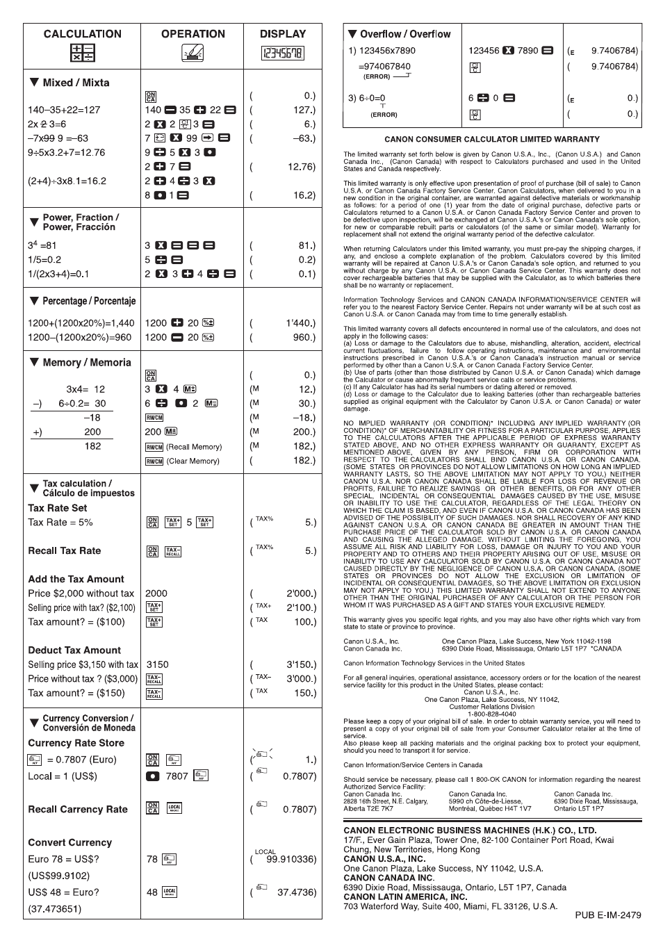 Ictseibi | Canon LS-80TCG User Manual | Page 2 / 2