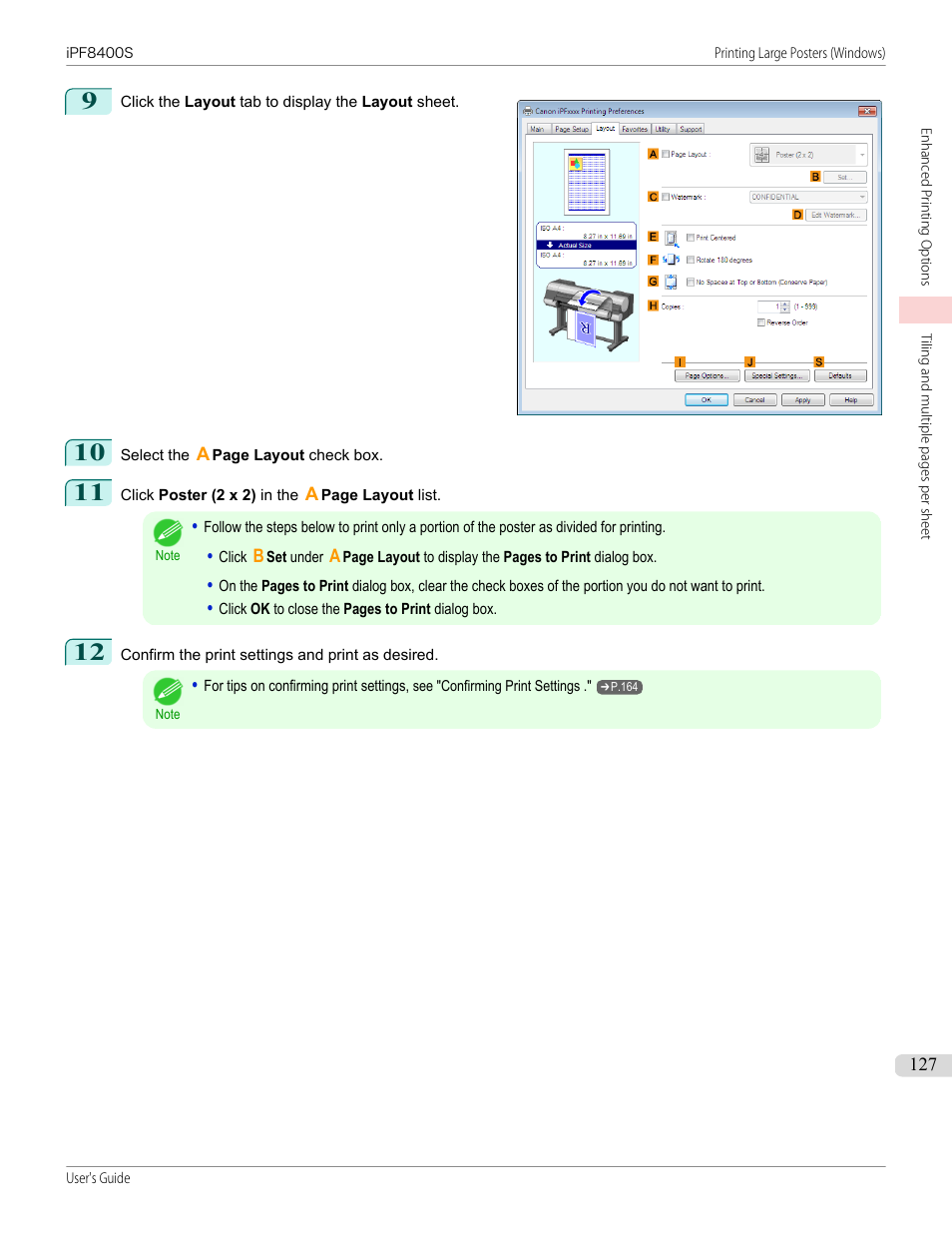 Canon imagePROGRAF iPF8400S User Manual | Page 127 / 1004