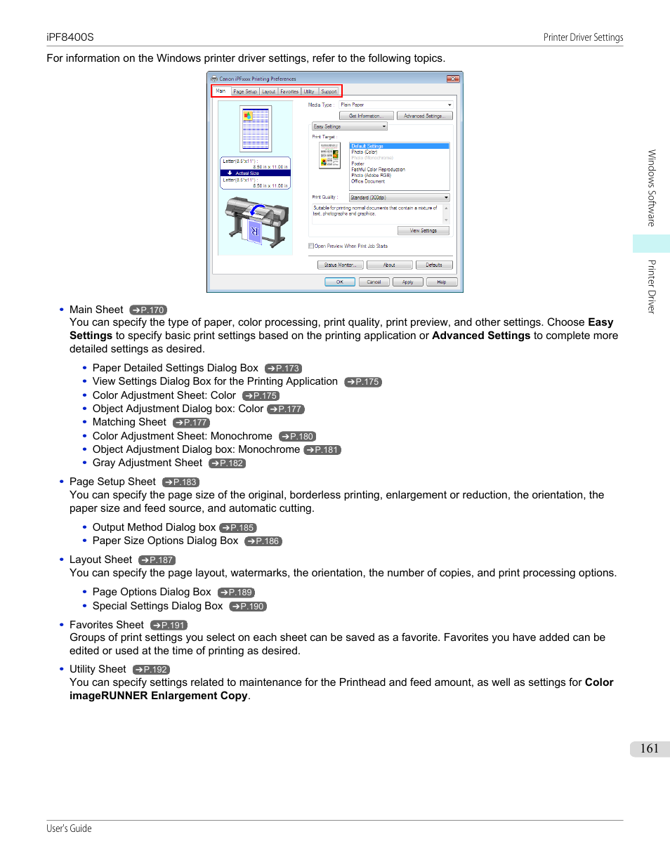 Canon imagePROGRAF iPF8400S User Manual | Page 161 / 1004