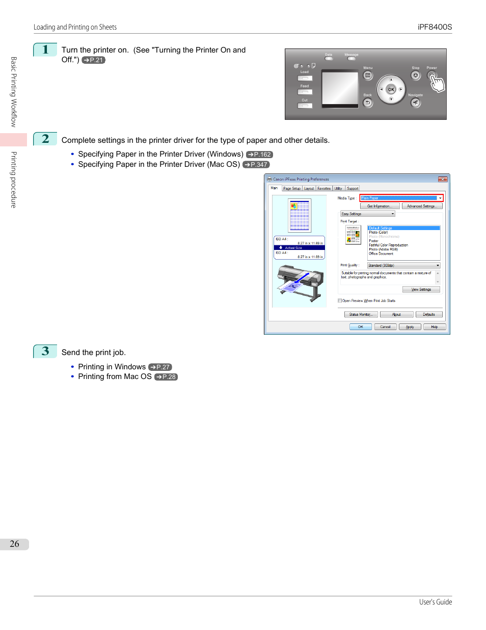 Canon imagePROGRAF iPF8400S User Manual | Page 26 / 1004