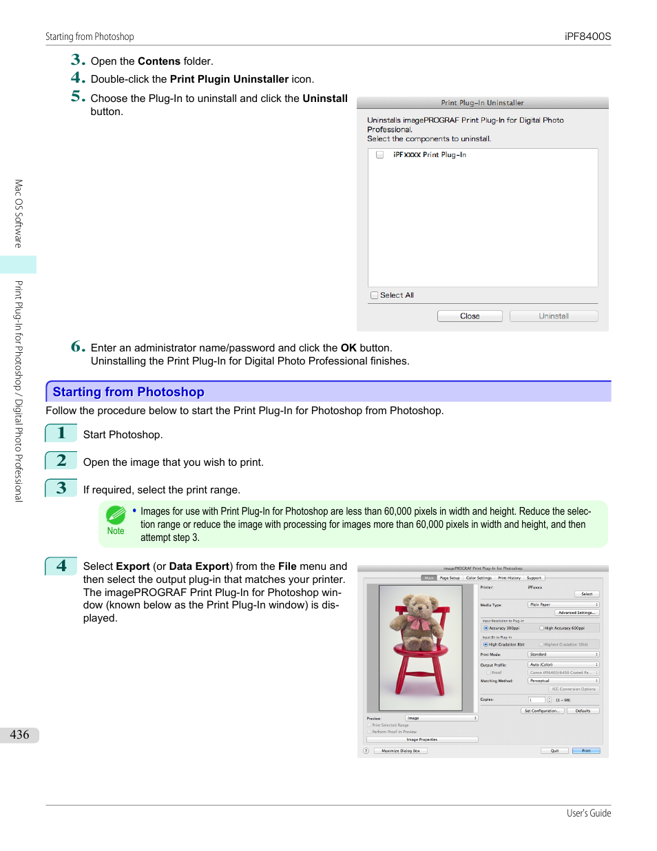 Starting from photoshop | Canon imagePROGRAF iPF8400S User Manual | Page 436 / 1004