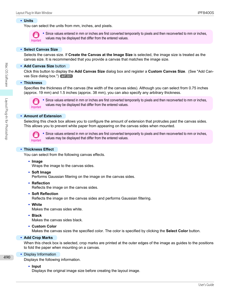 Canon imagePROGRAF iPF8400S User Manual | Page 490 / 1004