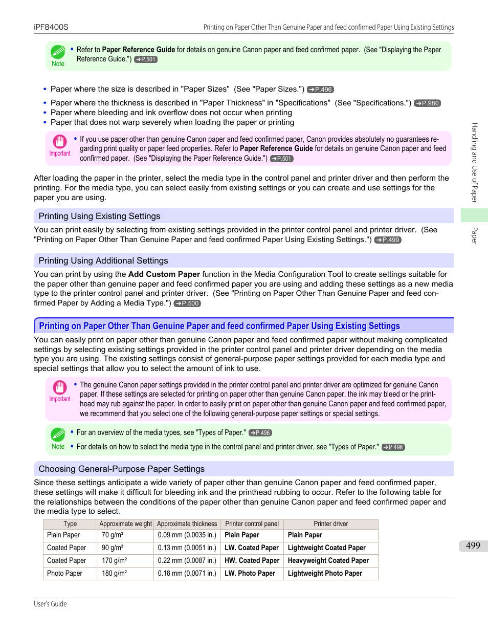 Canon imagePROGRAF iPF8400S User Manual | Page 499 / 1004