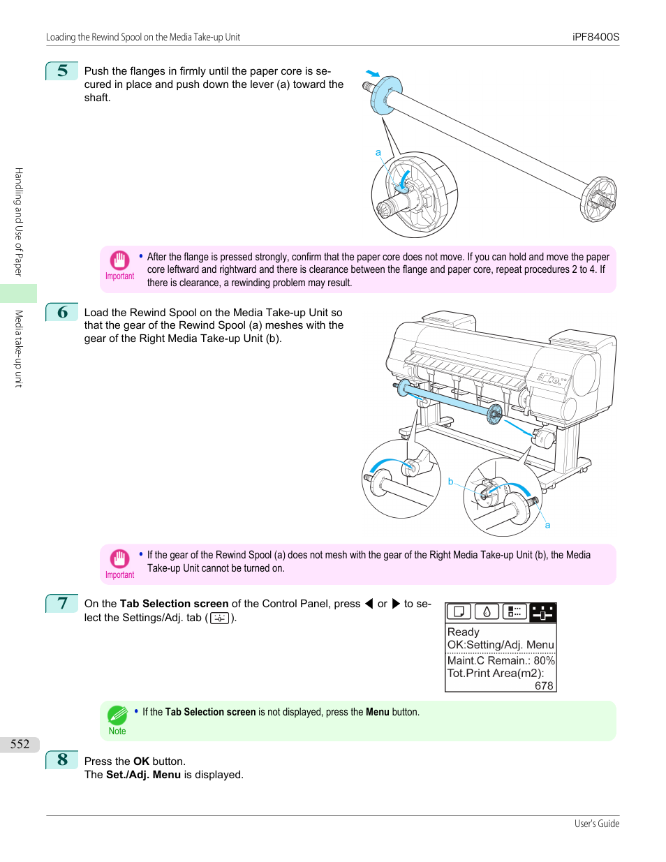 Canon imagePROGRAF iPF8400S User Manual | Page 552 / 1004