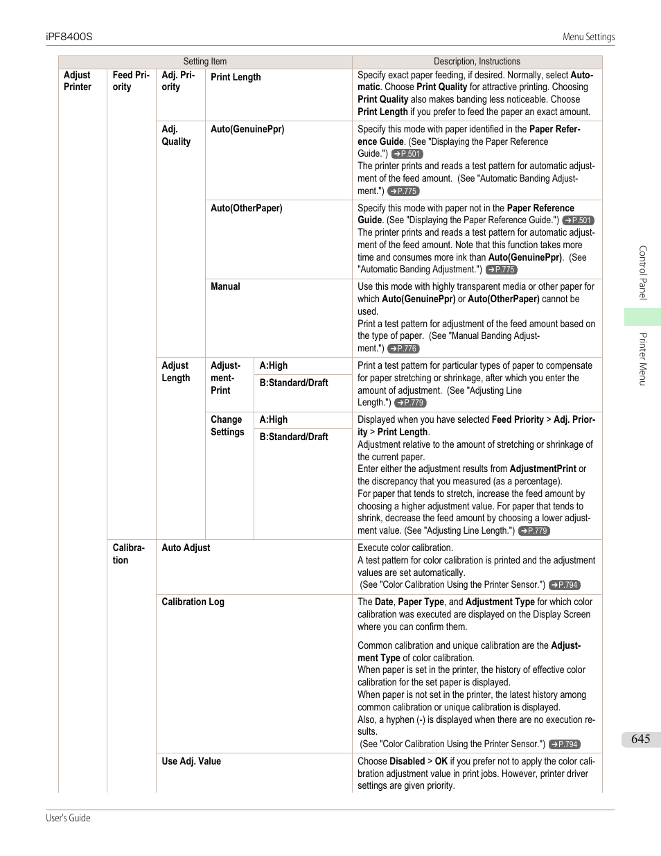 Canon imagePROGRAF iPF8400S User Manual | Page 645 / 1004