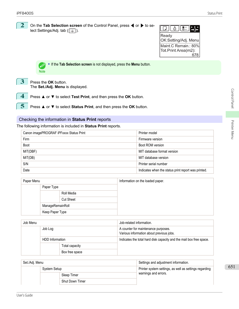 Canon imagePROGRAF iPF8400S User Manual | Page 651 / 1004