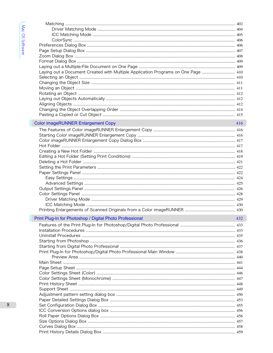 Canon imagePROGRAF iPF8400S User Manual | Page 8 / 1004