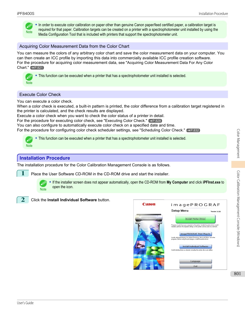 Installation procedure | Canon imagePROGRAF iPF8400S User Manual | Page 801 / 1004