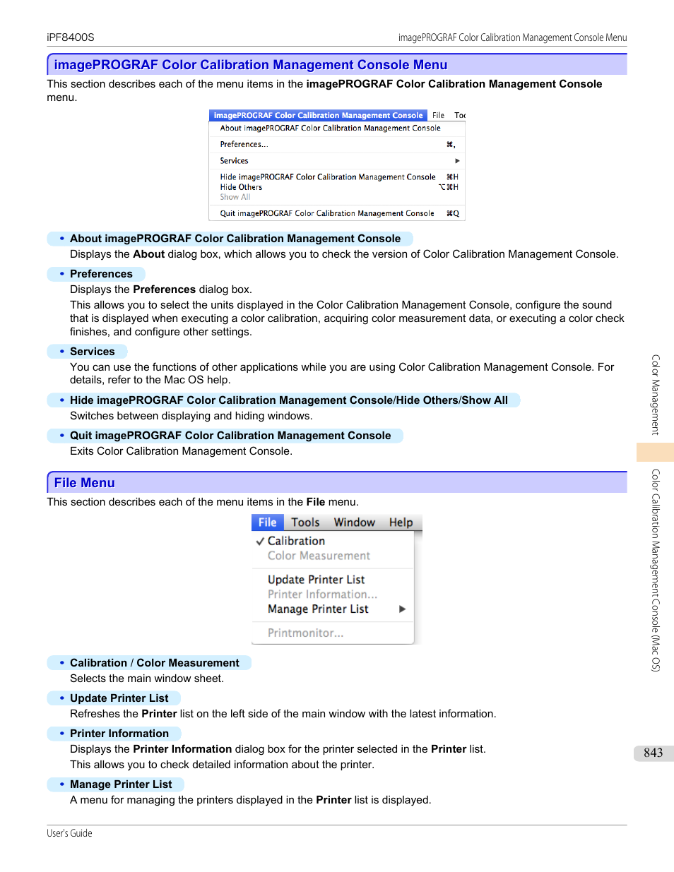 File menu, P.843 | Canon imagePROGRAF iPF8400S User Manual | Page 843 / 1004