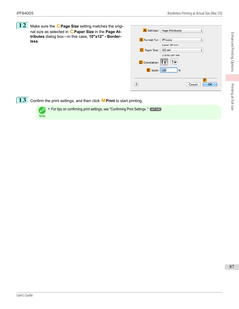 Canon imagePROGRAF iPF8400S User Manual | Page 87 / 1004