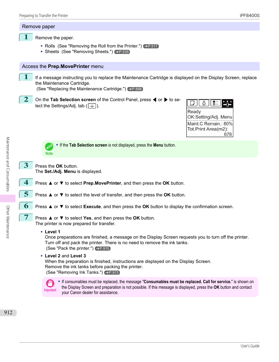 Canon imagePROGRAF iPF8400S User Manual | Page 912 / 1004