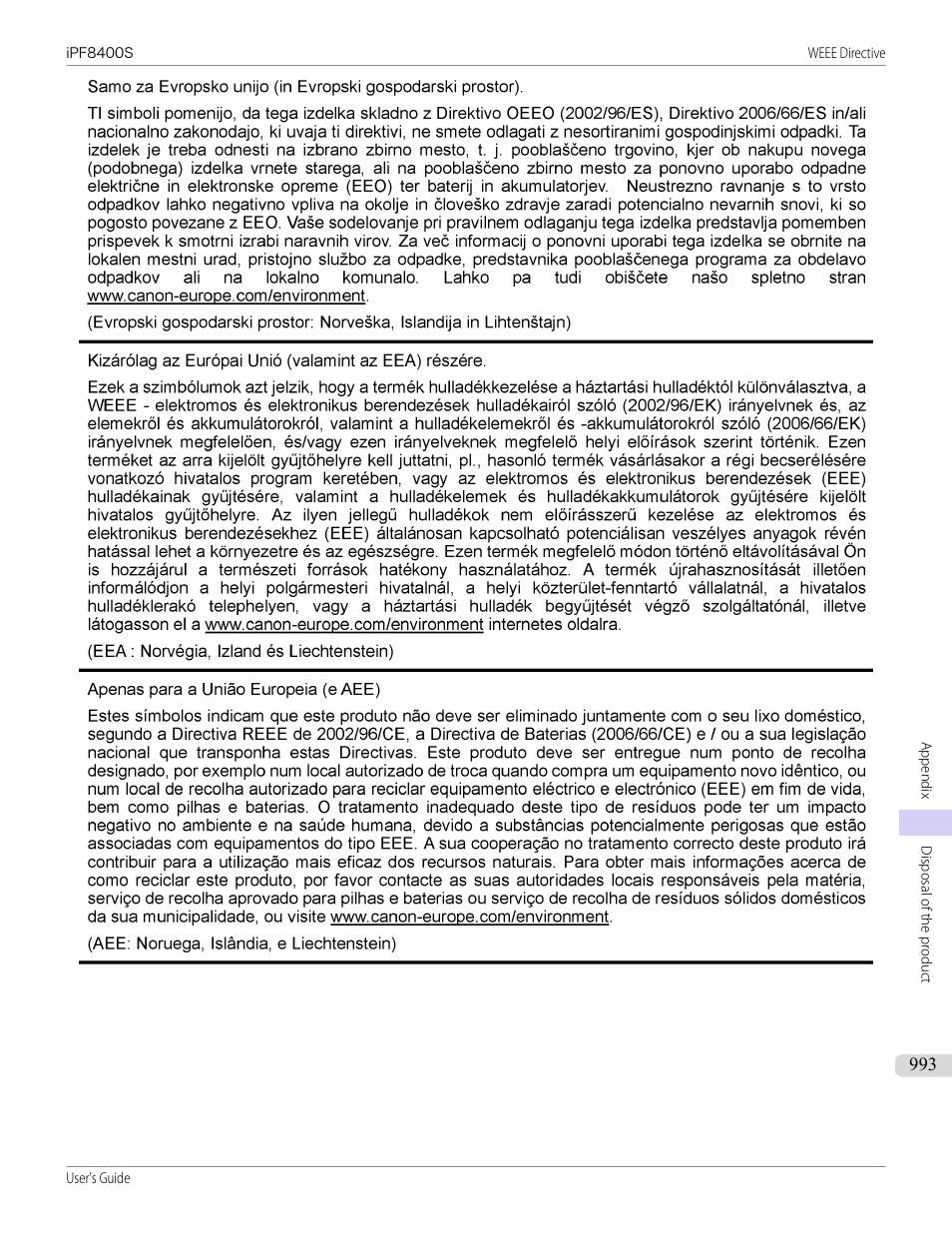 Canon imagePROGRAF iPF8400S User Manual | Page 993 / 1004