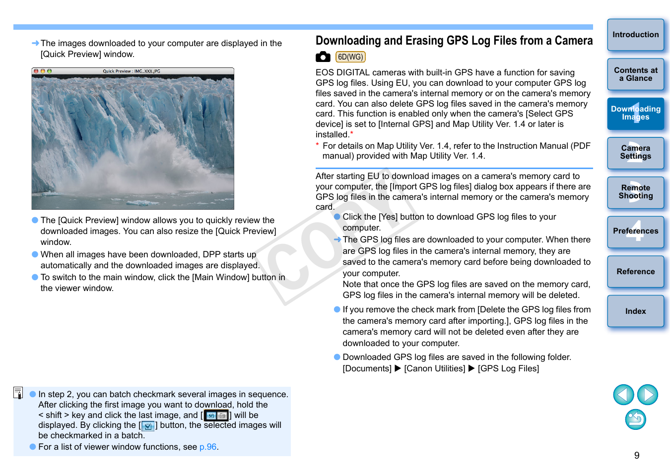 Cop y | Canon EOS Rebel SL1 18-55mm IS STM Lens Kit User Manual | Page 10 / 109